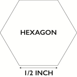 Hexagon 1/2 inch  inhoud: 100stuks