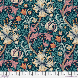 Red House Morris & Co Golden Lily PWWM028.TEAL
