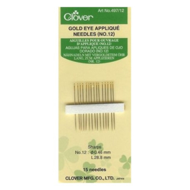 Clover 497.12 GoldEye applique naalden nr. 12