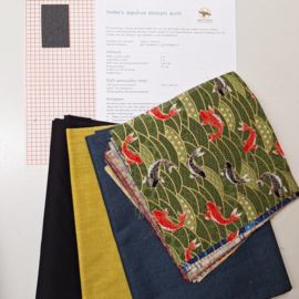 Pakket Japanse doosjesquilt blauw