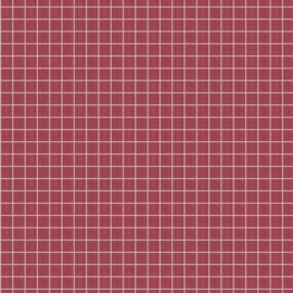 Tilda Creating Memories - Plaid-Burgundy 160086