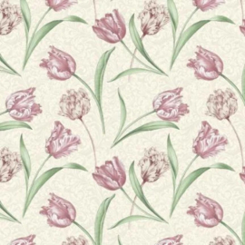 Evelyn's Etched Tulips Etched Tulips Cream 2021313207