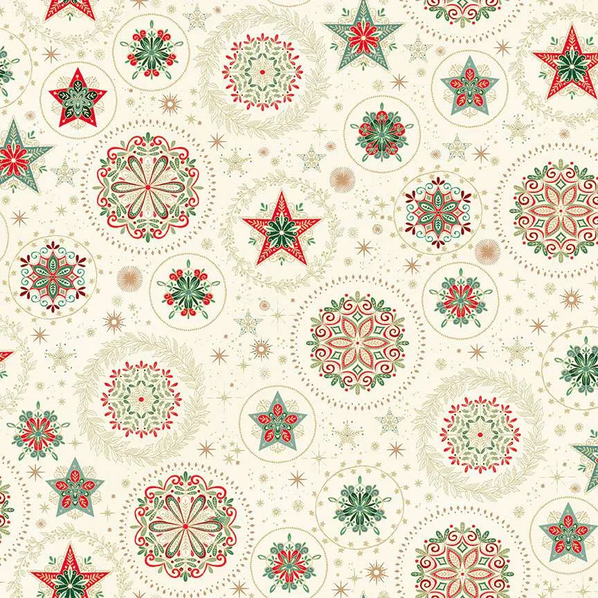 Good Tidings Snow Crystal – Cream 103-Q