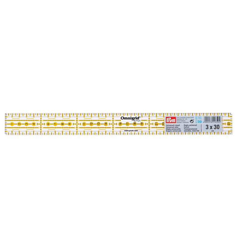 Prym 611 650 universal ruler Omnigrid 3x30