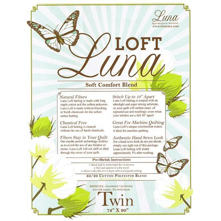 Loft Luna Soft & Comfort batting/vulling Full 80% katoen 20% polyester
