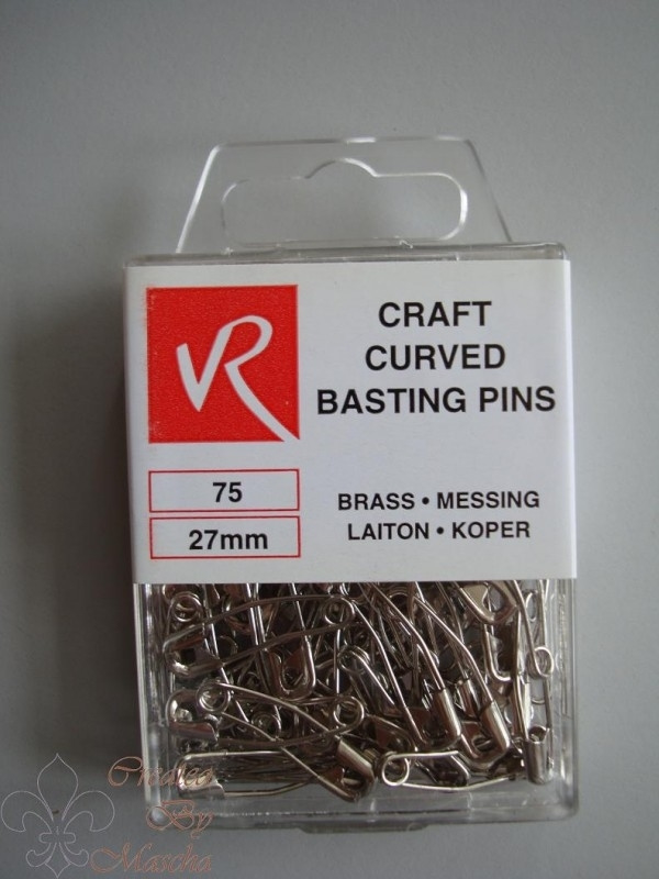 Craft Curved Basting Pins 75st.