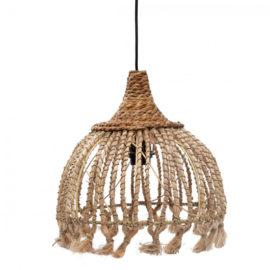 The Abaca Tassel Pendant - Natural - S