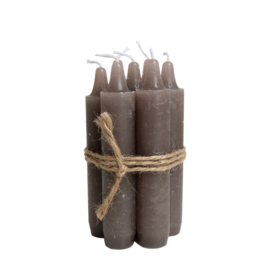 Diner candles taupe