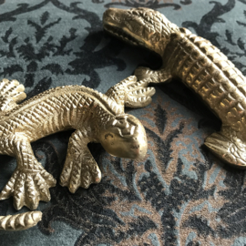 Reptiel ornament antiek bronze