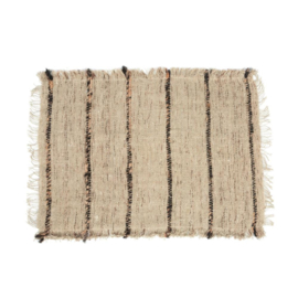 Placemat beige/zwart 4 stuks