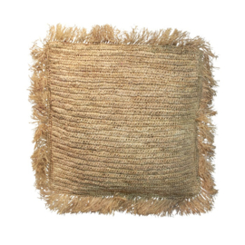 Raffia kussen 60 x 60