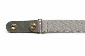 Elastische riem zonder gesp Licht grijs  – Comfort en perfecte pasvorm