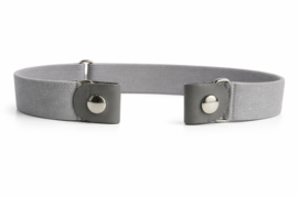 Elastische riem zonder gesp Licht grijs  – Comfort en perfecte pasvorm
