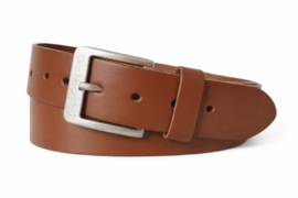 Cognac leren dames- en herenriem 4 cm – stoere jeans riem van 100% echt leer