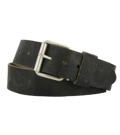 Leren Riem Crack Zwart - 5 cm Breed - Heren Riem - Dames Riem - 100% echt leer 