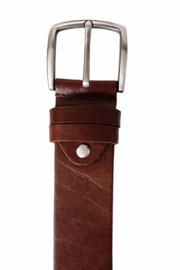 Bruine leren riem 145 cm – heren & dames riem van echt leer – Tijdloze stijlvolle riem