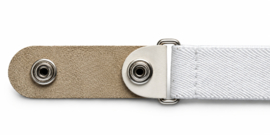Elastische riem zonder gesp wit – Comfort en perfecte pasvorm