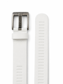 Witte leren riem dames en heren riem met gleufjes – 4 cm breed