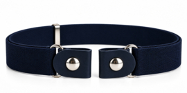 Elastische riem zonder gesp blauw – Comfort en perfecte pasvorm