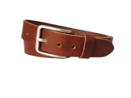 Leren Riem Cognac Nerf Leer - 4 cm Breed - Heren Riem - Dames Riem