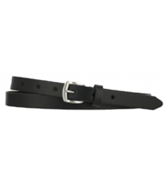 Leren Riem Zilver - 2 cm smal - 100% echt leer