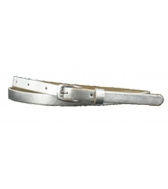 Leren Riem wit - 1,5 cm smal - 100% echt leer