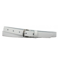 Leren Riem Wit-Goud - 2 cm smal - 100% echt leer