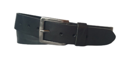 Leren Riem Kleur Zwart - 4 cm Breed - Vintage - Dames Riem