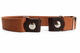 Elastische riem zonder gesp licht bruin – Comfort en perfecte pasvorm