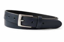 Blauwe Leren Dames Riem 3 cm Stijlvolle Riem van Echt Leer