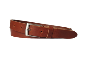 Leren Riem Cognac Nerf Leer - 3 cm Breed - Dames Riem - Heren Riem - 100% echt leer