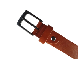 Leren Riem Rood - 3 cm Breed - Dames Riem - Heren Riem - 100% echt leer