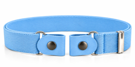 Elastische riem zonder gesp licht blauw – Comfort en perfecte pasvorm
