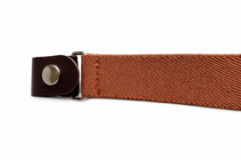 Elastische riem zonder gesp licht bruin – Comfort en perfecte pasvorm