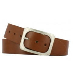 Leren Riem Cognac - 5 cm Breed - Heren Riem - Dames Riem - 100% echt leer