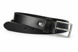 Zwarte Leren Dames Riem 3 cm Stijlvolle Riem van Echt Leer