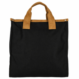 Secc Boodschappentas Hoog Zwart – Stevige Shopper met Rits
