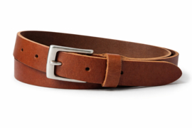 Zwarte leren herenriem 3 cm - volnerf leer - riem voor pantalon & jeans