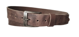 Leren Riem Cognac kleurig Met Nerf Structuur - 4 cm Breed - Dames Riem