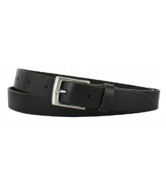 Leren Riem Zwart Nerf Leer - 3 cm Breed - Dames Riem - Heren Riem - 100% echt leer