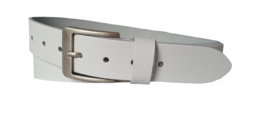 Leren Riem Wit - 4 cm Breed - Dames Riem