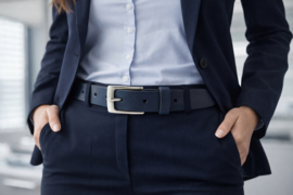 Witte Leren Dames Riem 3 cm Stijlvolle Riem van Echt Leer