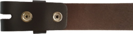 Leren buckle riem bruin 4 cm breed