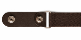 Elastische riem zonder gesp donker bruin – Comfort en perfecte pasvorm