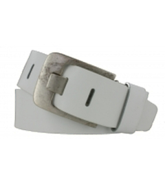 Leren Riem Wit - 5 cm Breed - Dames Riem