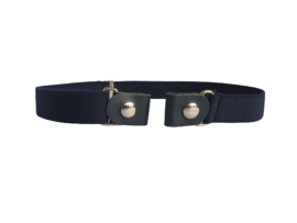 Elastische riem zonder gesp blauw