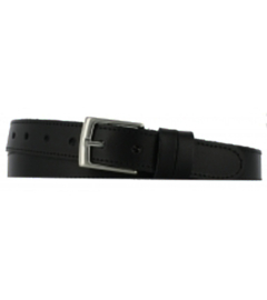 Leren Riem Blauw 3 cm breed met stik - Dames Riem - Heren Riem - 100% echt leer