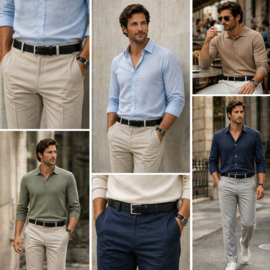 Zwarte Leren Heren Riem 3 cm Stijlvolle Riem van Echt Leer