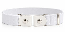 Elastische riem zonder gesp wit – Comfort en perfecte pasvorm