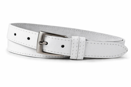 Zwarte leren heren riem 3 cm – stijlvolle broekriem met stiksel